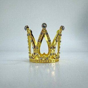 Корона для торта, "золото", СТАНДАРТ, &empty; 3 см КТС-03-1 фото