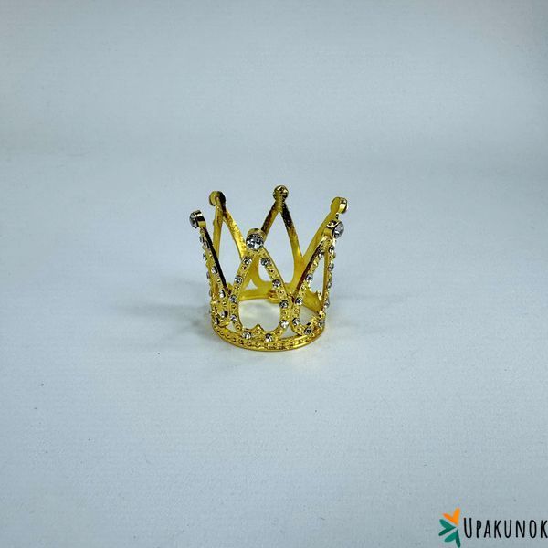 Корона для торта, "золото", СТАНДАРТ, &empty; 3 см КТС-03-1 фото
