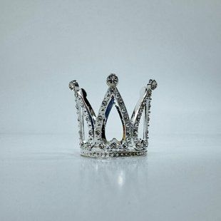 Корона для торта, "серебро", СТАНДАРТ, &empty; 3 см КТС-03-2 фото