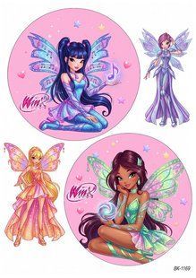 Вафельная картинка "Winx" "День рождения" /ВК-1169/-А4 ВК-1169 фото