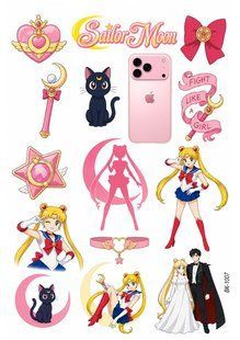 Вафельная картинка "Sailor Moon" "День рождения" /ВК-1007/-А4 ВК-1007 фото