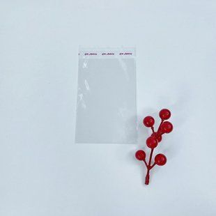Пакети для пряників та пиркрас, 15*20 (+4) см, прозорі ✦ (10 шт.), поліпропіленові з клейкою стрічкою 𒈝 пк2218-10 фото