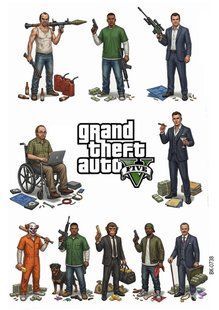 Вафельная картинка "Grand Theft Auto V""День рождения" /ВК-0738/-А4 ВК-0738 фото