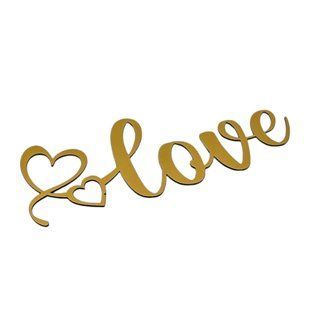 Топер для торта, "Love", полістирол, золото СЛ-00001 фото